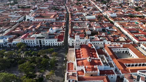 Sucre-Ciudad-Capital-De-Bolivia-Drone-Boliviano-Vista-Aérea-América-Del-Sur-Casa-De-La-Libertad-Chuquisaca