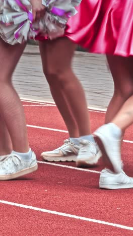 young cheerleader group