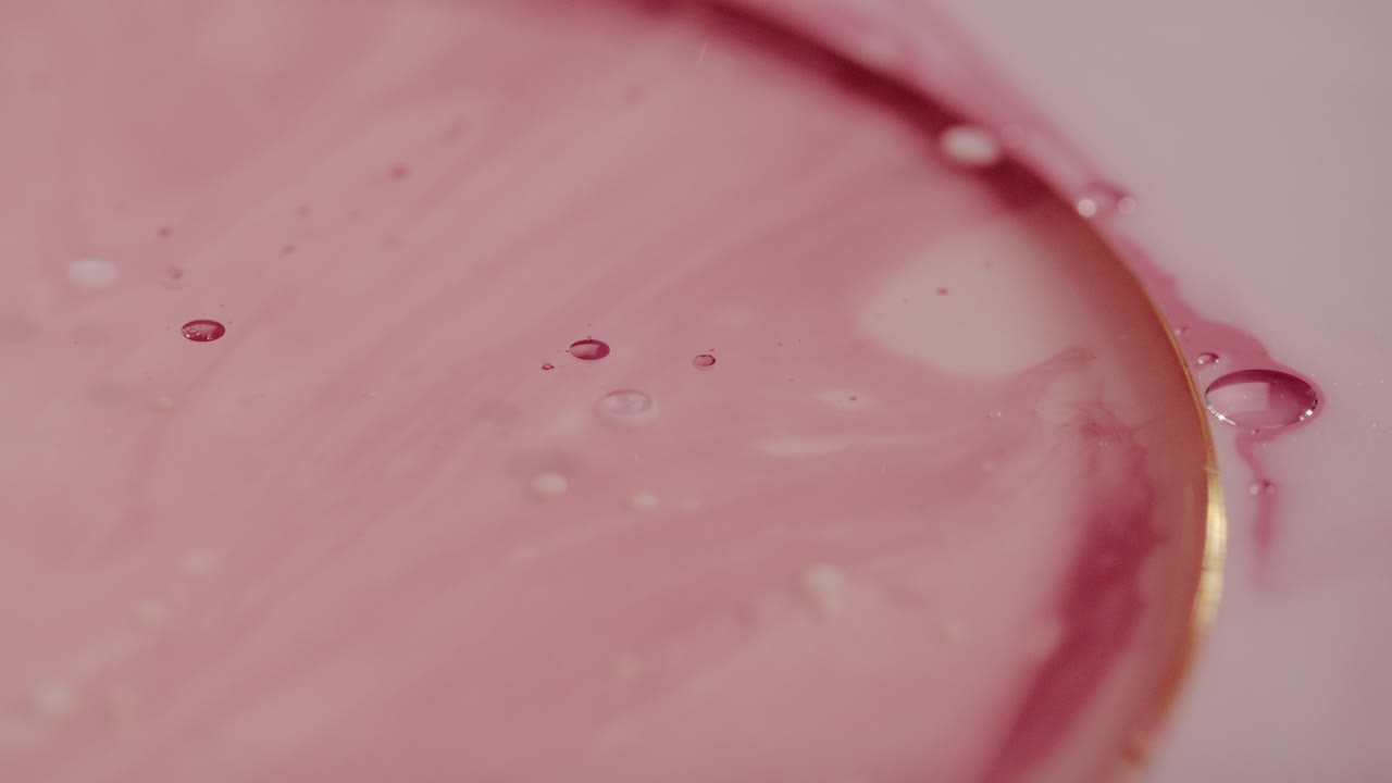 Smooth Pink Liquid Surface