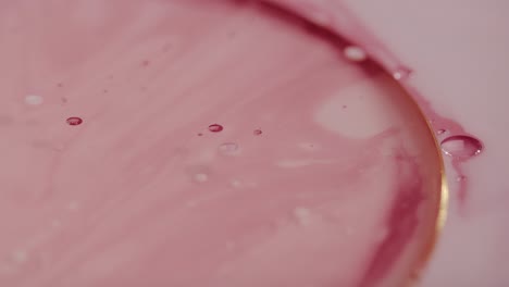 smooth pink liquid surface