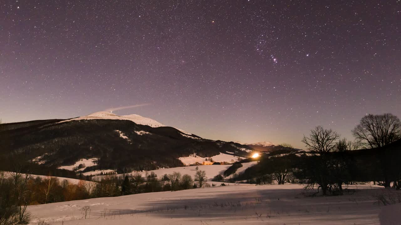 Night Sky timelapse - Orion Constelation