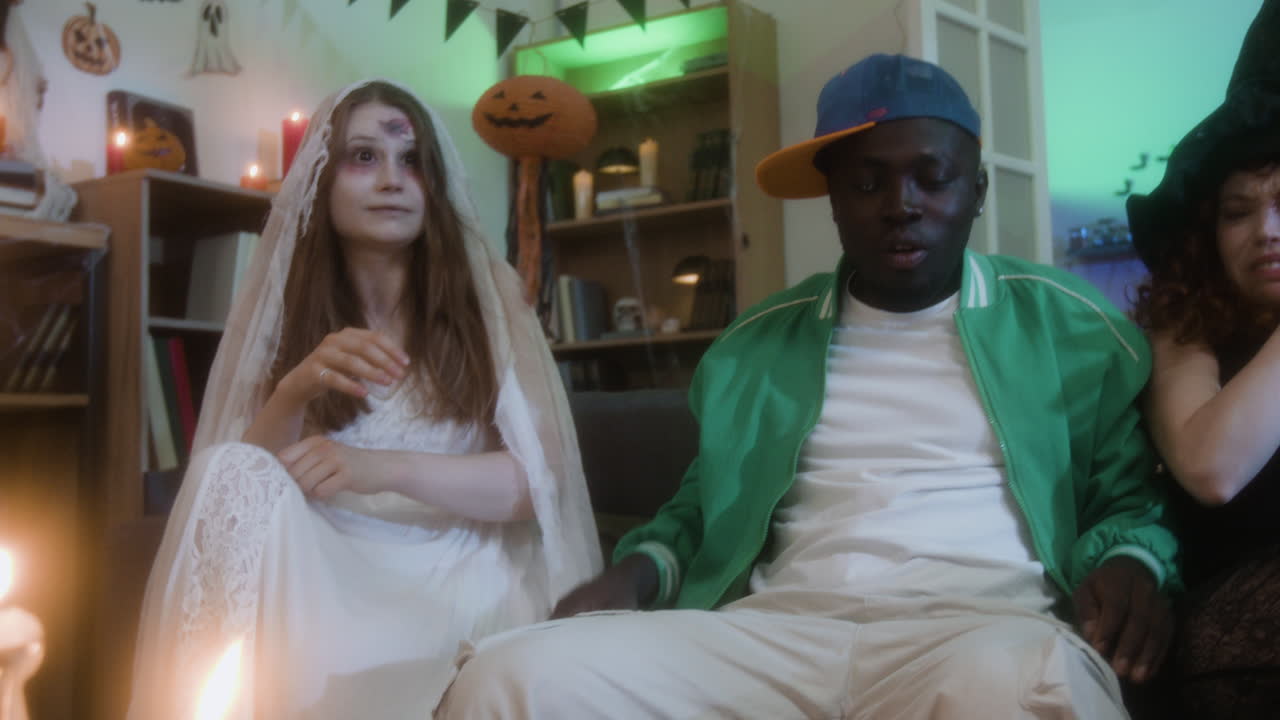 People using a Ouija board