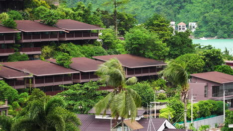 buildings in neighborhood of phi phi island, thailand