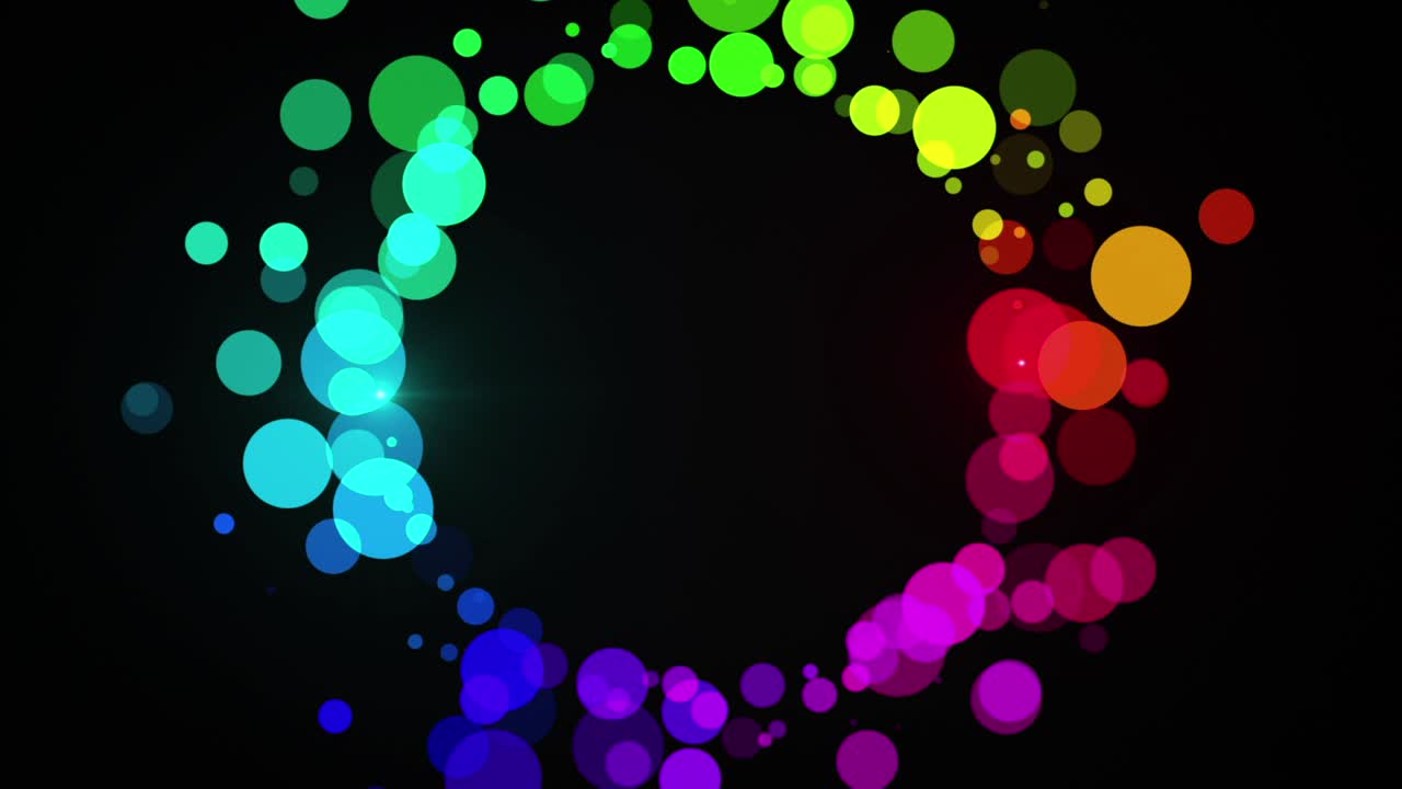 Colorful Abstract Bokeh Circles