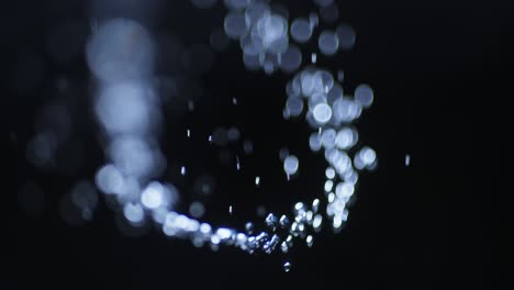 bokeh de salpicaduras de agua abstractas