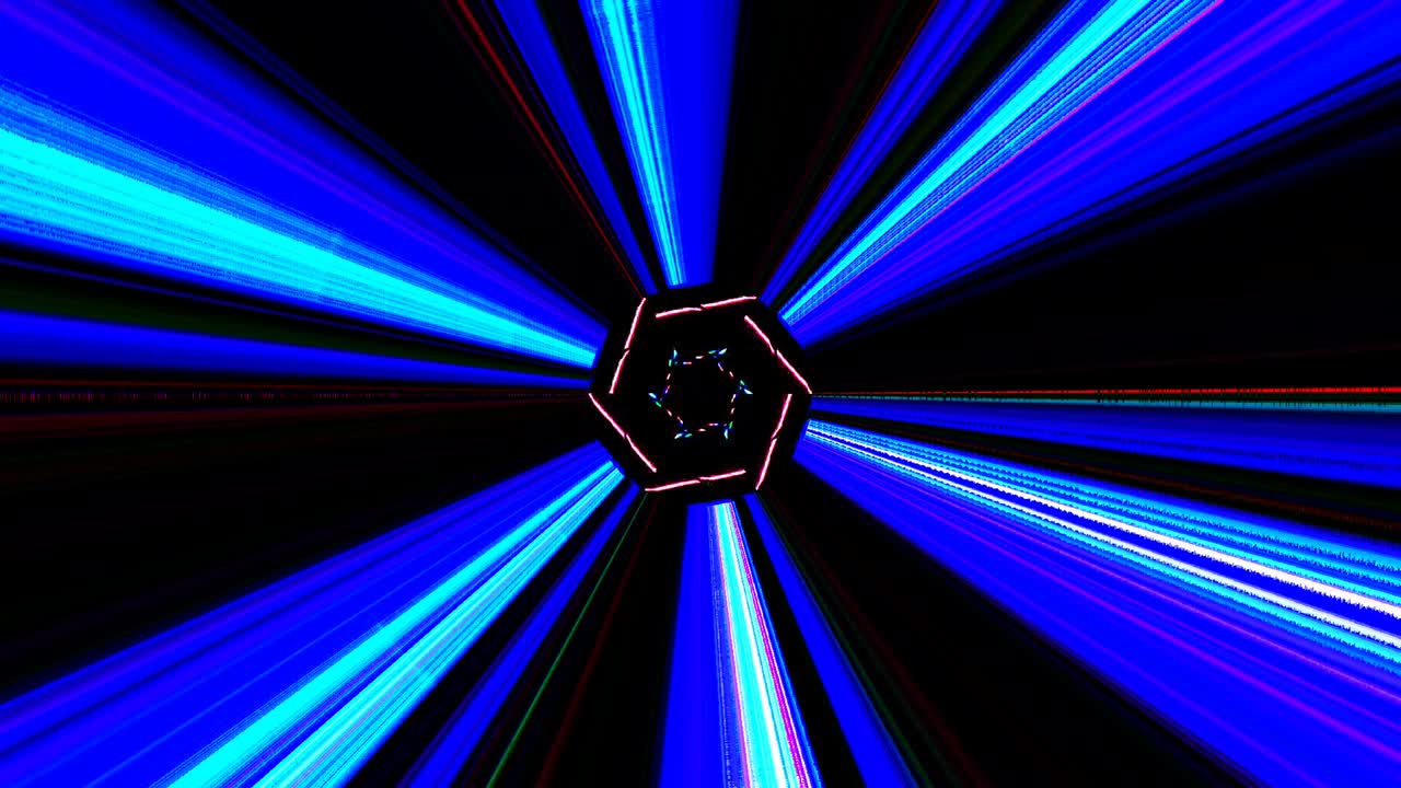 movimiento de onda de línea, colorido, sobre un fondo negro