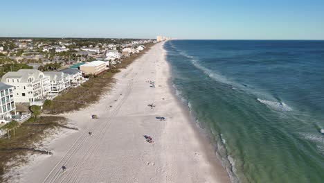 waterfront and resort town of panama city beach in summer in bay county, florida, united states