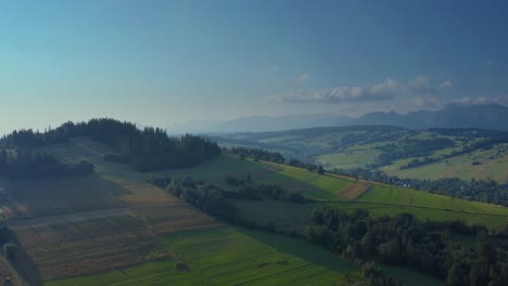 Pasture-Mountains-On-The-Highlands-Of-Dzianisz,-Tatra-County,-Lesser-Poland-Voivodeship,-Southern-Poland