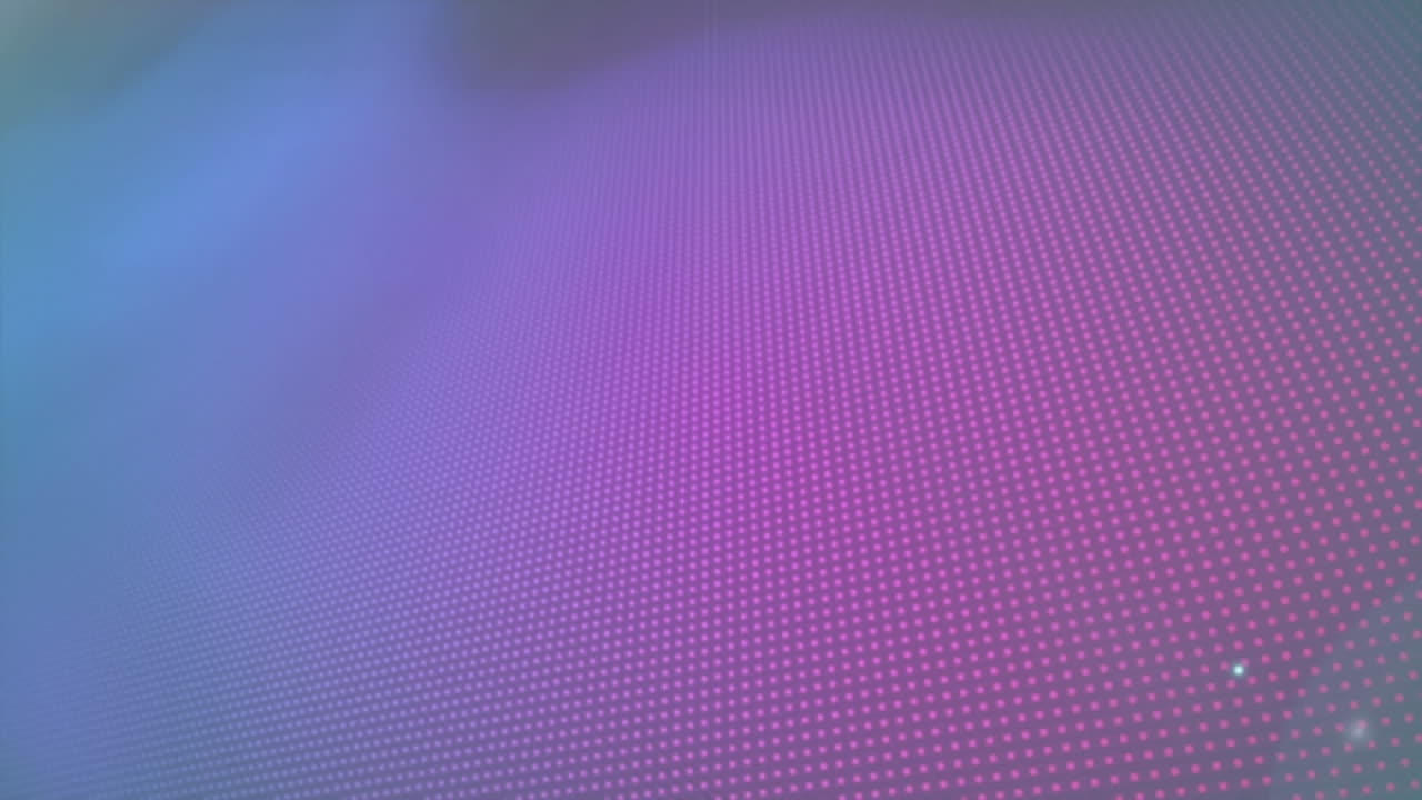Animation of multicolored lens flares and dots over black background