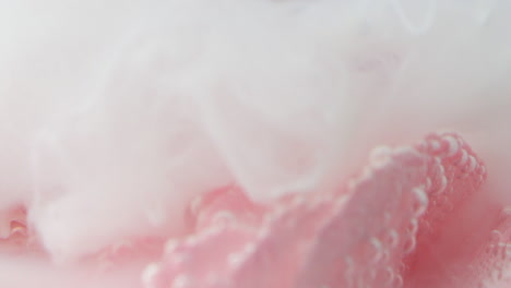 pink and white abstract liquid experiment