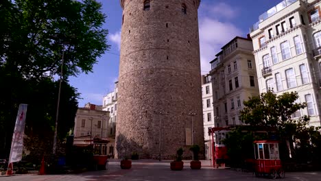 la torre de galata desde estambul, turquía.