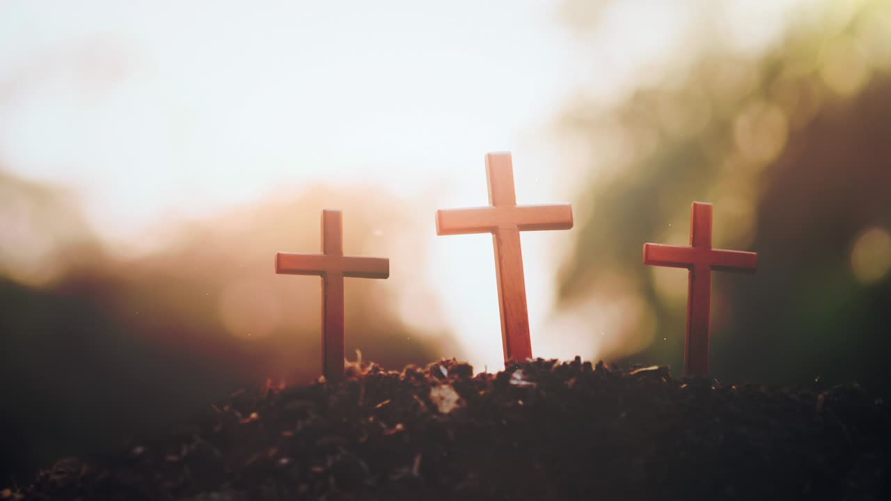 세 개의 기독교 부활절 십자가