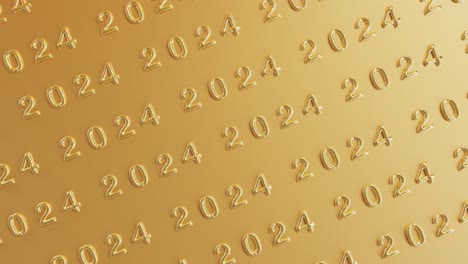 Golden-2024:-A-Lustrous-Repetition-on-yellow-background