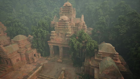 ancient temple ruins in the jungle