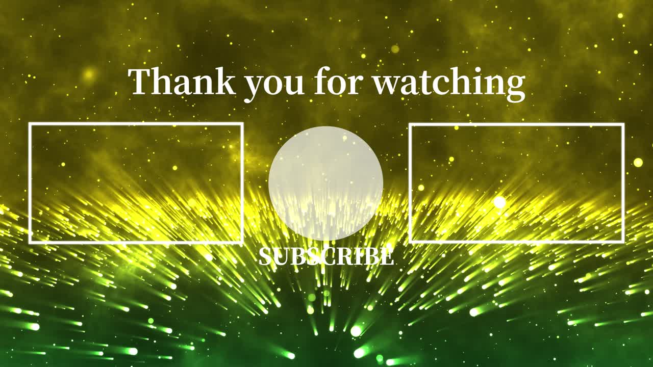 환상적인 라이트 엔드 카드 엔딩 스크린 모션 그래픽