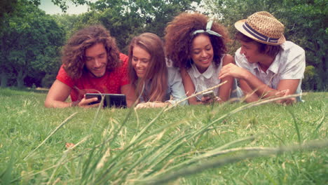 in high quality format happy friends in the park