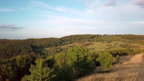 hungary, bükkszentkereszt lookout tower, wonderful view towards to the preserved fields and forest in the national park