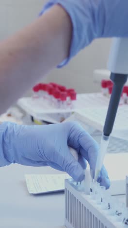 scientist performing laboratory experiment