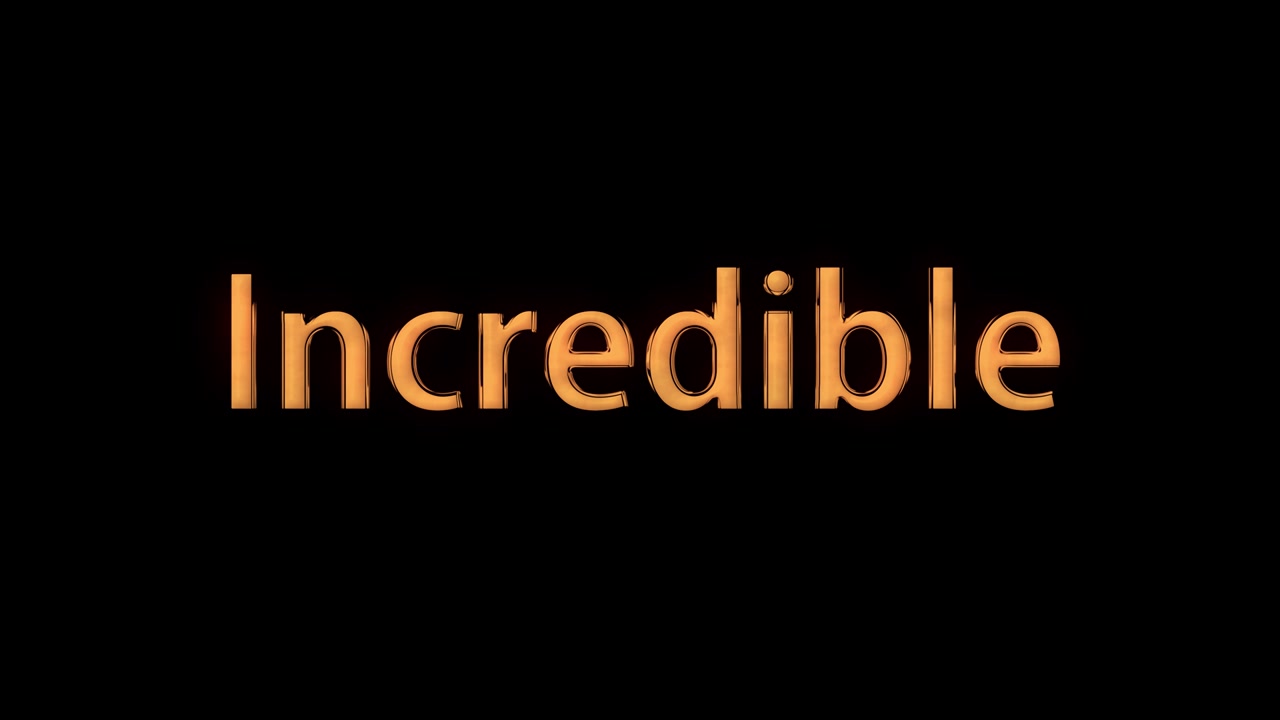 Incredible text animation message motion graphics