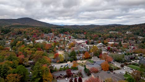 aerial-push-in-autumn-to-blowing-rock-nc,-north-carolina