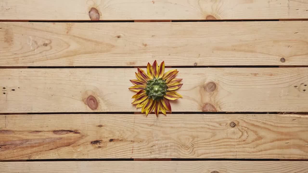 신선한 애니메이션 봄 꽃의 위쪽 전망