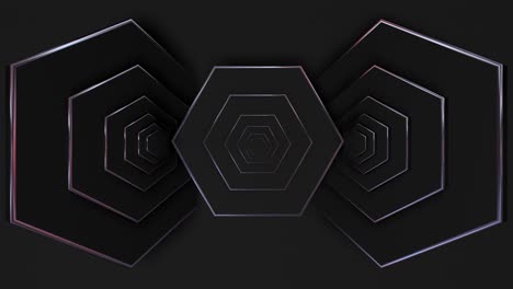 abstract hexagonal design