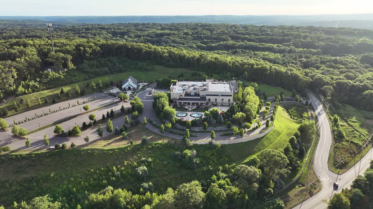 Aerial View Of Aria Wedding And Banquet Facility In Prospect, Connecticut, United States