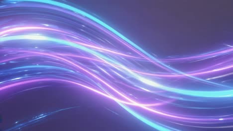 Abstract glowing light lines