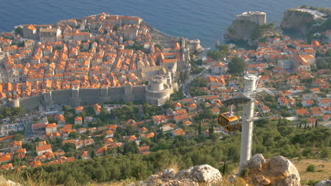 vista aérea del casco antiguo de dubrovnik