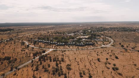 tomada de avión no tripulado de la ciudad de yulara en el territorio del norte 4k