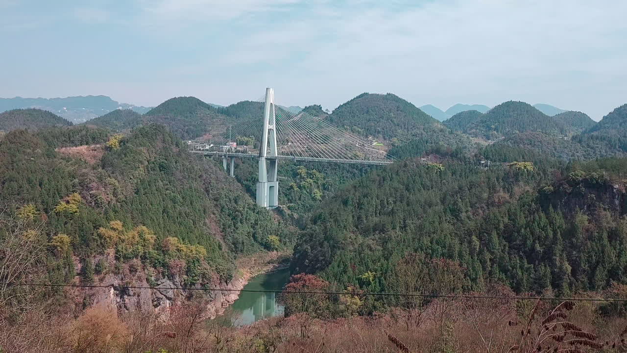 산악 지역 의 고속도로 다리