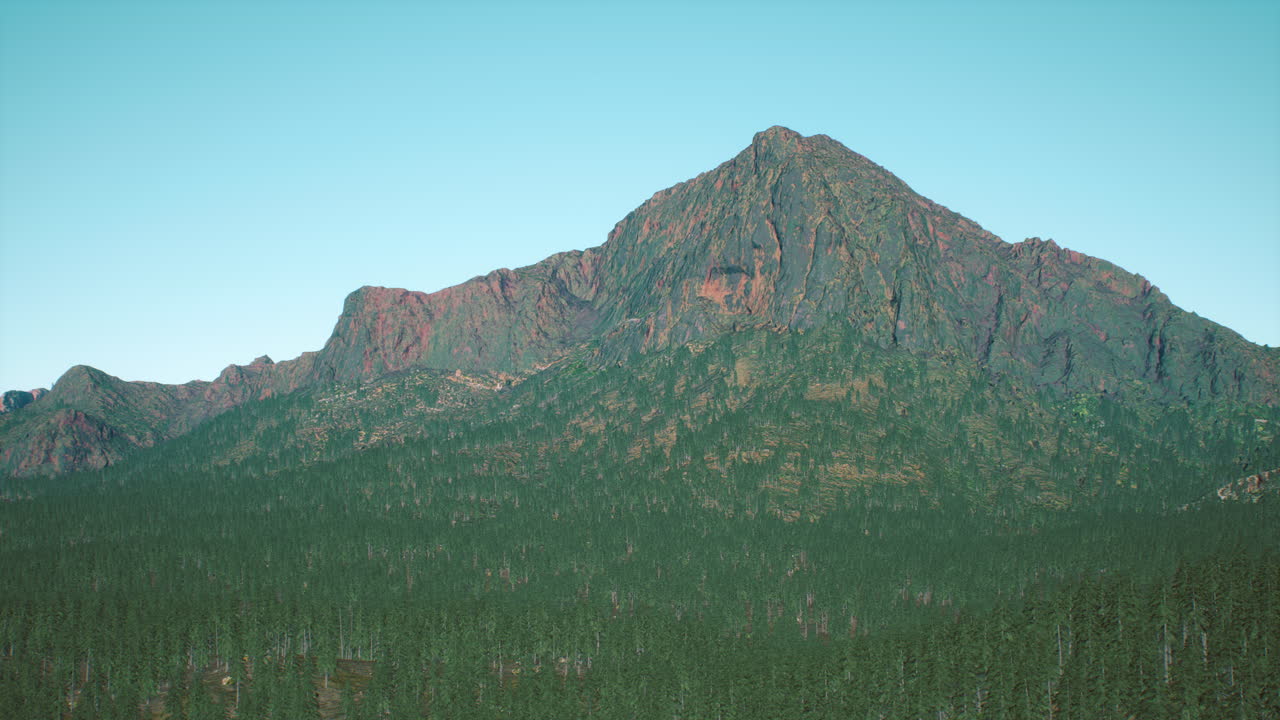 공중 로키 마운틴 풍경 파노라마