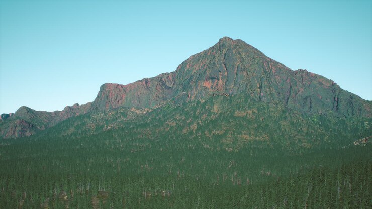 Panoramica aerea del paesaggio delle Montagne Rocciose