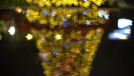 fondo de estrella bokeh en la noche