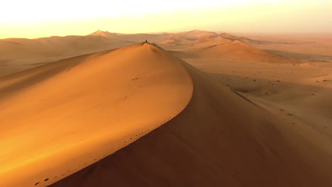Walking-through-the-Namibian-desert