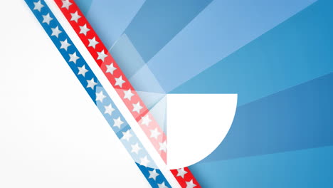 Pie-chart-animation-over-red,-white,-and-blue-stars-and-stripes-background