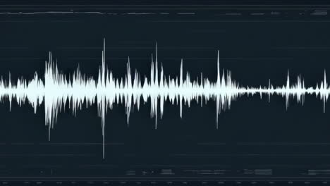 audio waveform display