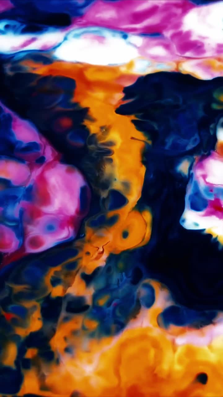 Vibrant Abstract Fluid Art with Dynamic Swirling Colors