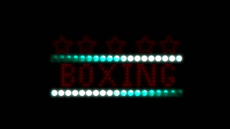 boxing led pixels logo light logo