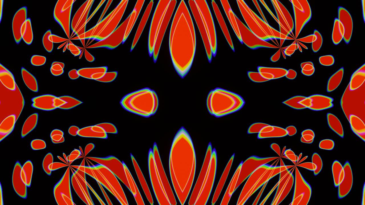 las abstracciones de plasma vj de bucle naranja