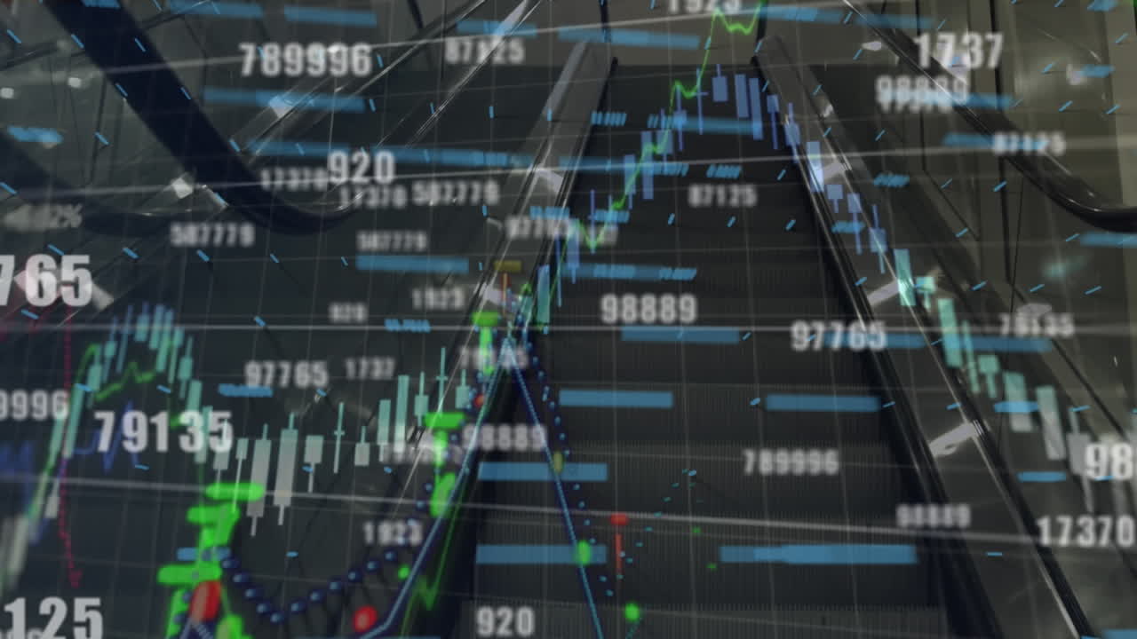 에스컬레이터를 통해 데이터 처리의 애니메이션