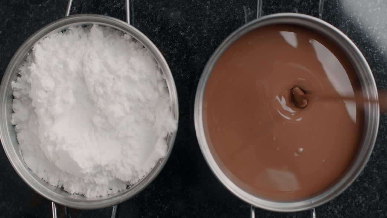 Preparing Chocolate Dessert Ingredients