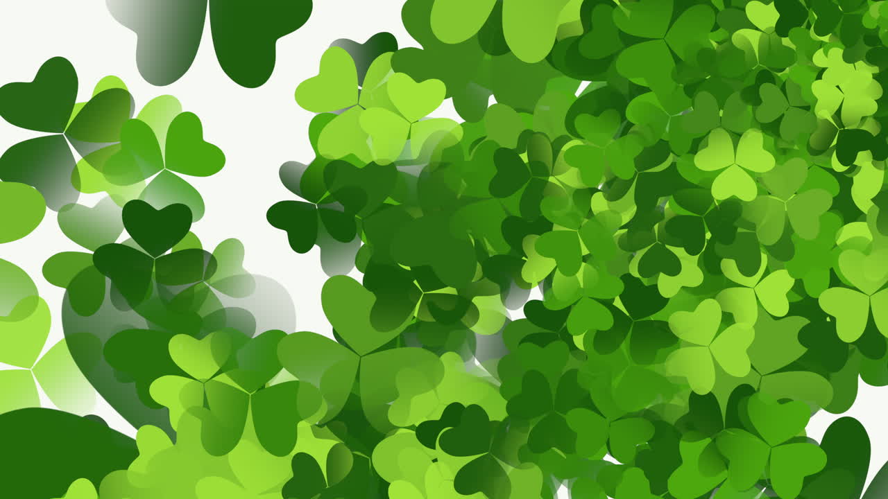 движение зеленые трилистники с днем святого патрика 12