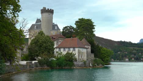 duingt castle - château de duingt is an architectural jewel situated on a peninsula on the border between the grand lac and the petit lac of annecy