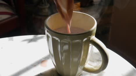 hot chocolate slow motion clip