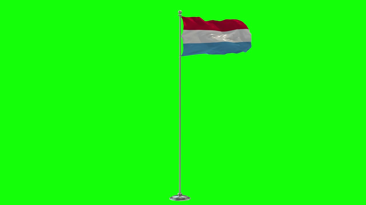 룩부르크: 크로마 키와 함께 기둥에 흔들리는 발의 3d 일러스트레이션