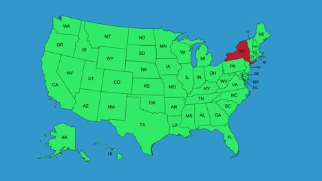 The-United-States-of-America-US-zooming-into-map-of-states