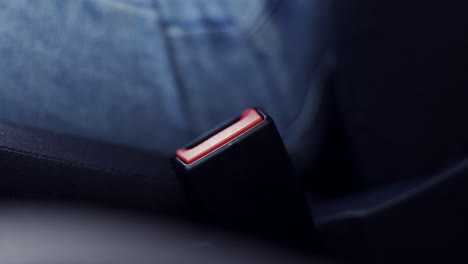 seat belt, hand and car closeup for driver