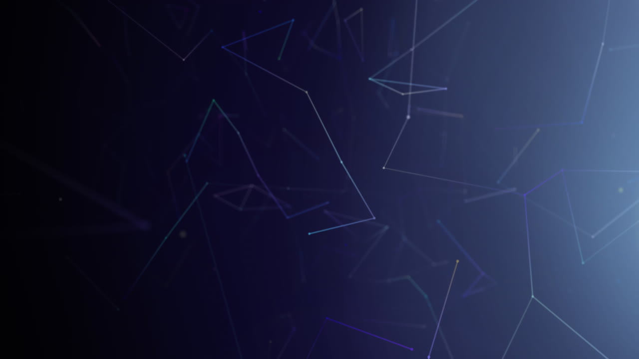 animación de la red de conexiones sobre fondo púrpura