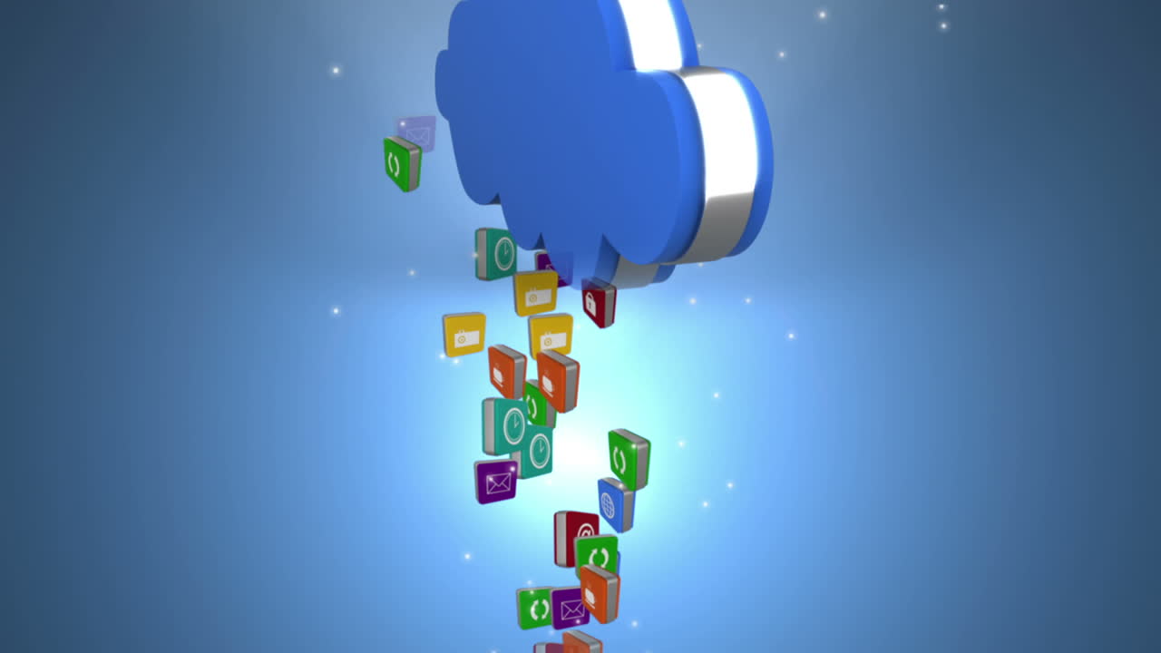 Smartphone communicating with the cloud